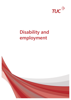 Disability and employment