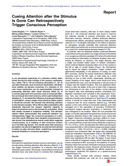 Cueing Attention after the Stimulus Is Gone Can - LNC