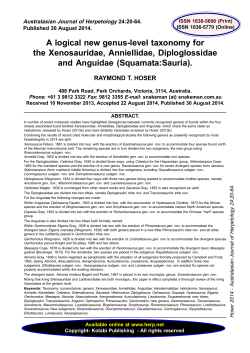 A logical new genus-level taxonomy for the