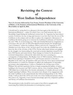 Revisiting the Context of West Indian