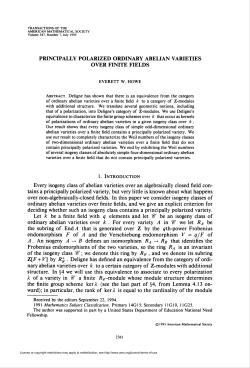 principally polarized ordinary abelian varieties over finite fields