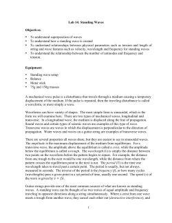 Lab 14 Standing Waves