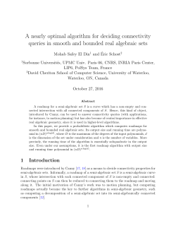 A nearly optimal algorithm for deciding connectivity - PolSys