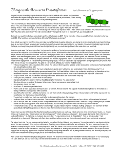 Change Is the Answer - Child Care Consulting Group