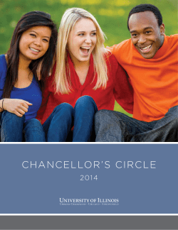 ChanCellor`s CirCle - University Of Illinois Foundation