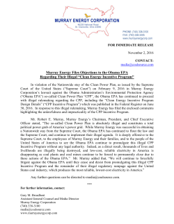 - Murray Energy Corporation