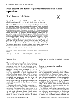 Past, present, and future of genetic aquaculture improvement in
