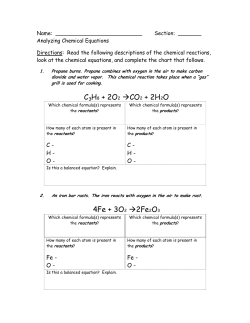 Analyzing Chemical Equations