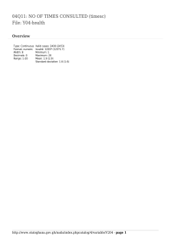 04Q11: NO OF TIMES CONSULTED (timesc) File: Y04