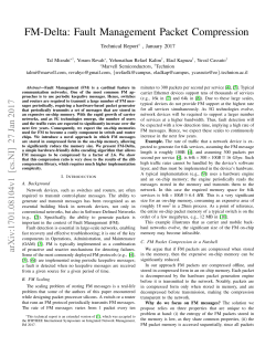 FM-Delta: Fault Management Packet Compression