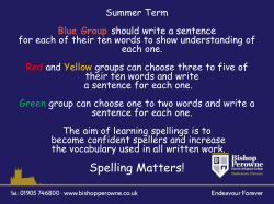 Spelling Matters!