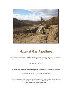 Natural Gas Pipelines - The Nature Conservancy