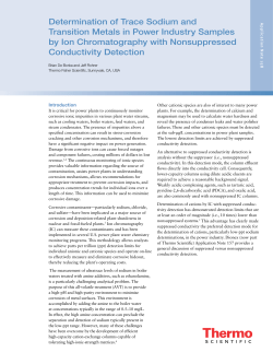 Determination of Trace Sodium and Transition Metals in Power