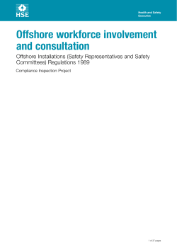 Offshore Workforce Involvement and Consultation