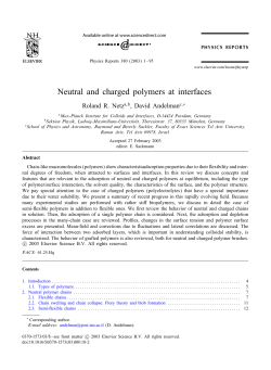 Neutral and charged polymers at interfaces