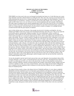 The Devastation of the Indies: A Brief Account (by Bartolome de Las