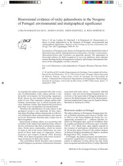 Bioerosional evi-dence of rocky palaeoshores in the Neogene of