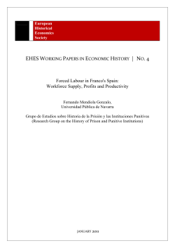 Forced Labour in Franco`s Spain - European Historical Economics