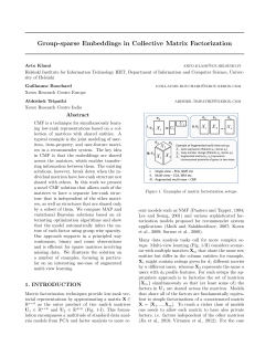 Group-sparse Embeddings in Collective Matrix Factorization