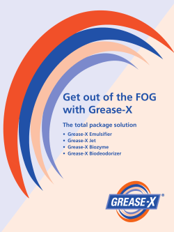 Get out of the FOG with Grease-X