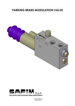 PARKING BRAKE MODULATION VALVE