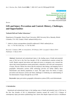 GIS and Injury Prevention and Control: History, Challenges, and