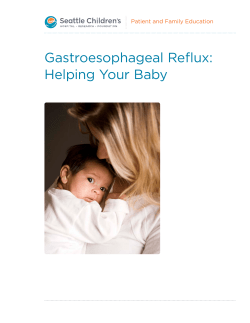 PE226 Gastroesophageal Reflux: Helping Your Baby