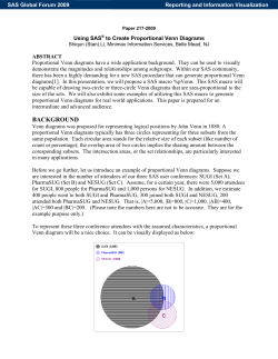 217-2009: Using SAS® to Create Proportional Venn