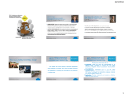 How is you Safety Committee doing?