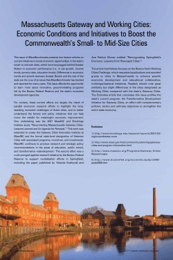 Massachusetts Gateway and Working Cities