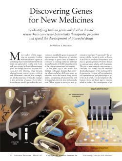 Discovering Genes for New Medicines
