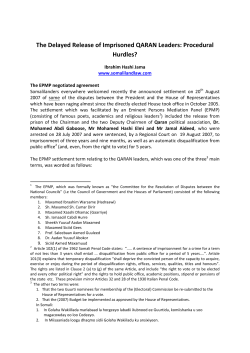 The delayed release of QARAN leaders