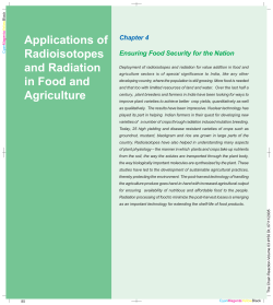 Applications in Food and agriculture