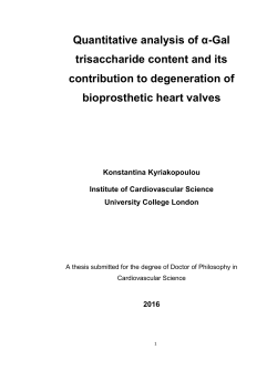 Quantitative analysis of &alpha;-Gal trisaccharide content