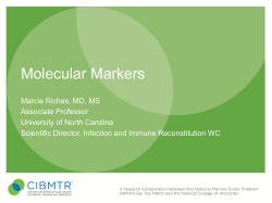 Infection and Immune Reconstitution Working Committee