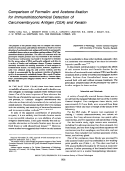 Comparison of Formalin-and Acetone