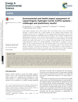 Environmental and health impact assessment of Liquid Organic