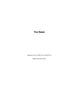 The Rebel - swami rajneesh