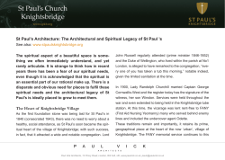 The Architectural and Spiritual Legacy of St Paul