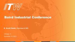 Robert W. Baird 2015 Industrial Conference