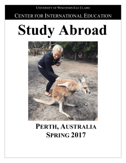 perth, australia spring 2017 - UWEC Study Abroad