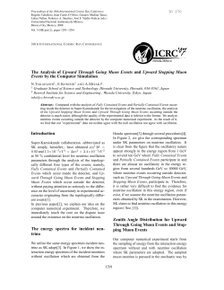 The Analysis of Upward Through Going Muon Events and