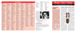 Fall 2015 - Cherry Scholarship Fund