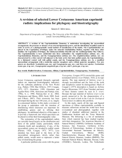 A revision of selected Lower Cretaceous American caprinoid rudists