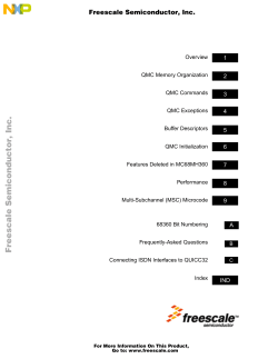MC68360 QMC Supplement to MC68360 and MPC860 Users