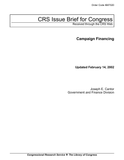 Campaign Financing