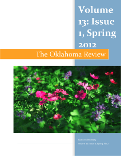 The Oklahoma Review - Cameron University