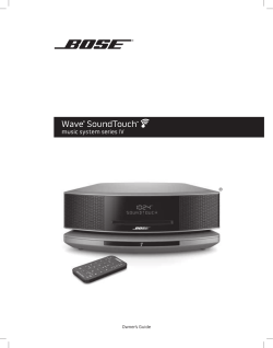 Owner`s Guide - SoundTouch.com
