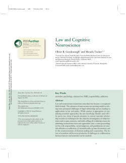 Law and Cognitive Neuroscience