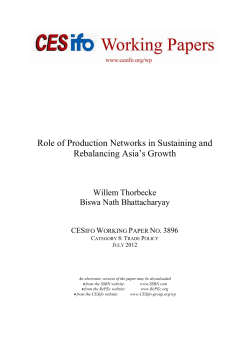 Role of Production Networks